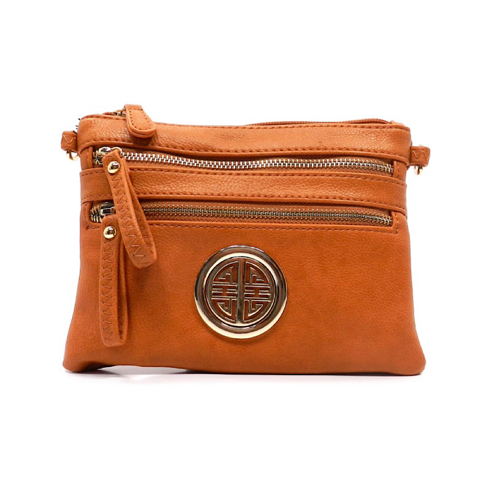 Tan Logo Crossbody Purse MeAndMommysCloset