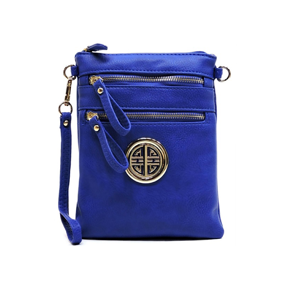 Royal Blue Logo Crossbody Hipster Purse MeAndMommysCloset