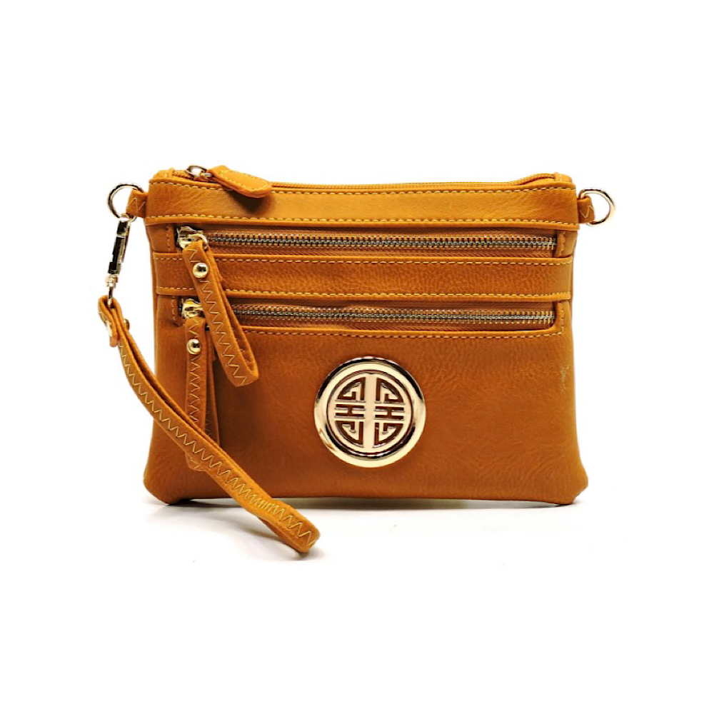 Mustard Logo Crossbody Purse MeAndMommysCloset