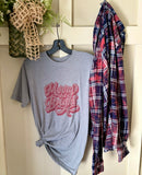 Retro Merry ChristmasTee & Flannel Set