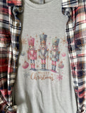 Nut Cracker Merry Christmas Tee & Flannel Set