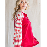 Red Hearts Top
