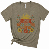 Sunshine and Coffee T-Shirt, Sage Green