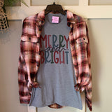 Merry and Bright T-shirt & Flannel Set