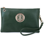 Olive Logo Multi-Compartment Wristlet Crossbody Purse