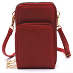 Red Cell Phone Crossbody Purse