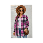 Pink and Black Plaid Shacket