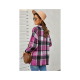 Pink and Black Plaid Shacket