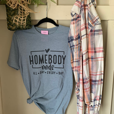 Homebody Mode T-Shirt & Flannel Shirt