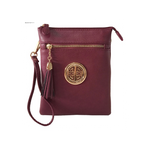 Cranberry Logo Multi-Compartments Crossbody Purse