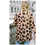 Tan Leopard Print Lightweight Cardigan