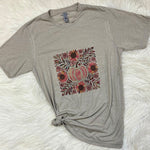 Boho Fall Blush & Bloom Pumpkin Graphic T-Shirt
