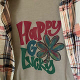 Happy Go Lucky T-Shirt & Flannel Shirt