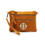 Mustard Logo Crossbody Purse