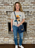 Golden Sunflower Graphic T-Shirt