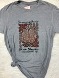 Boho Pumpkin In Everything Give Thanks Graphic T-Shirt