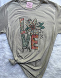 Love Yourself Boho Floral Graphic T-Shirt