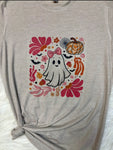 Pretty in Pink Boo Ghost Graphic T-Shirt