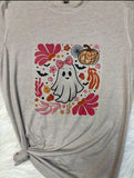 Pretty in Pink Boo Ghost Graphic T-Shirt