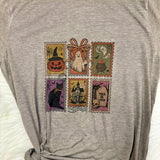 Spooky Stamps Graphic T-Shirt