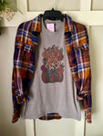 Pumpkin Stack Bows & Flowers T-shirt & Flannel