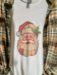 Santa Retro Quilt Christmas Tee & Flannel Set