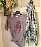 Give Thanks Print Tee & Flannel Set
