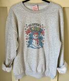 Having a Meltdown Snowman Sublimated Gildan Relax Fit Sweatshirt