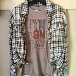Give Thanks Print Tee & Flannel Set