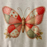 Butterfly Vintage Quilt Graphic T-Shirt