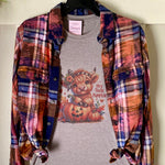 Hey There Pumpkin Highland Cow T-shirt & Flannel