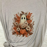 Boho Ghost & Blooms Tee Graphic T-Shirt