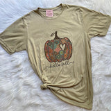 Hello Fall Boho Pumpkin T-shirt & Flannel