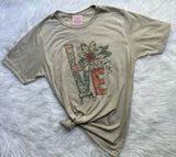 Love Yourself Boho Floral Graphic T-Shirt