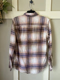 Bleached Tan & Ivory Plaid Flannel