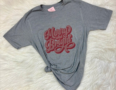 Merry Christmas Retro Graphic T-Shirt