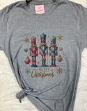 Nutcracker Merry Christmas Graphic T-Shirt