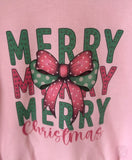 Merry Merry Merry Bow Sublimated Gildan Relax Fit Sweatshirt