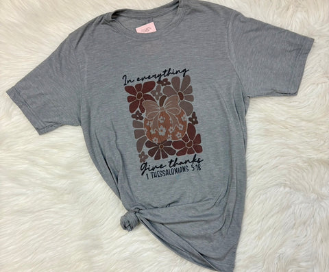 Boho Pumpkin In Everything Give Thanks Graphic T-Shirt