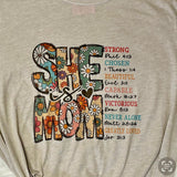 She is Mom Graphic T-Shirt