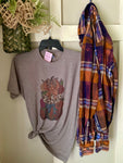 Pumpkin Stack Bows & Flowers T-shirt & Flannel