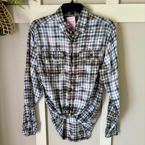 Hand Bleach Dyed Flannels