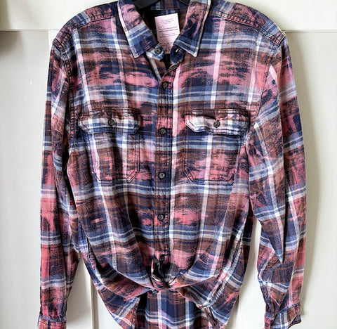 Hand Bleach Dyed Flannels
