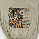She is Mom Graphic T-Shirt