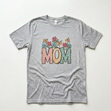 Mom Animal Print & Flowers Graphic T-Shirt