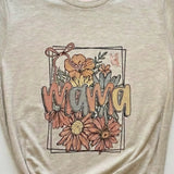 Mama Pastel Flowers Graphic T-Shirt