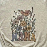 Mama Wild Flowers Graphic T-Shirt