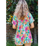 Multicolor Floral Babydoll Top