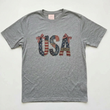 Denim USA Leopard & Bow Accent Graphic T-Shirt