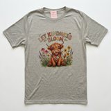 Floral Highland Cow Graphic T-Shirt